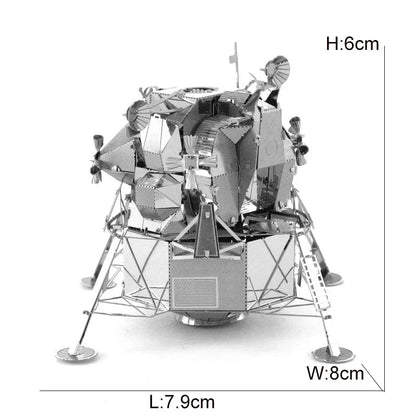 Space Exploration 3D Metal Puzzle Shuttle Hubble Space Telescope Mars Rover Model Toy for Kids Creative Jigsaw Puzzle Gift Toys