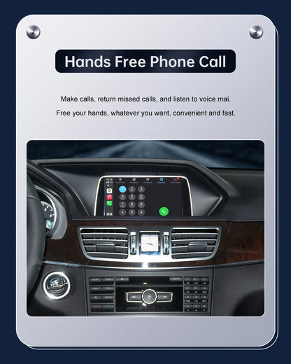 Road Top Wireless CarPlay for Mercedes Benz E-Class W212 E Coupe C207 NTG4.5/4.7/5.0 2011-2015 with Airplay Android Auto