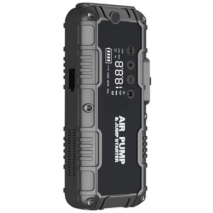 SUKIN 4IN1 Multifunction Car Jump Starter Power Bank With Tire Inflator Flashlight Charger Functions 12V Booster Starting Device