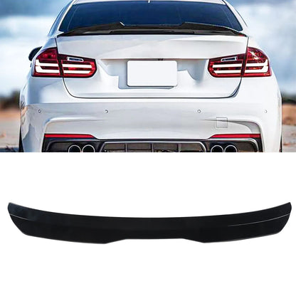 Rear Window Roof Spoiler Visor Deflector Universal Fit Reduce Resistance Window Top Lip Molding Trim Glossy Black