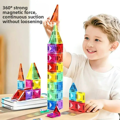 Mini Size Magnetic Building Blocks Portable Magnet Designer Construction Set Model Building Educational Toys for Children Gifts