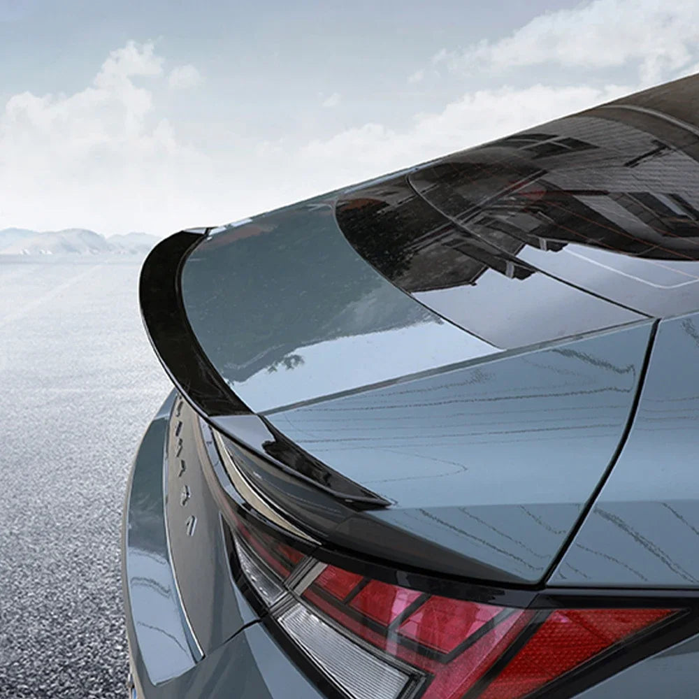 Rear Trunk Wing Spoiler Tail Fin for Hyundai Elantra CN7 2021 2022 Body Kit Tail Wings Fixed Wind Spoiler Cars Accessories