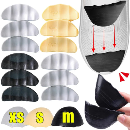 Invisible Shoe Size Corrector Inserts Comfortable Toe Pads for Loose Shoes Anti-Slip Cushion Shoe Size Reducer Fillers Wholesale