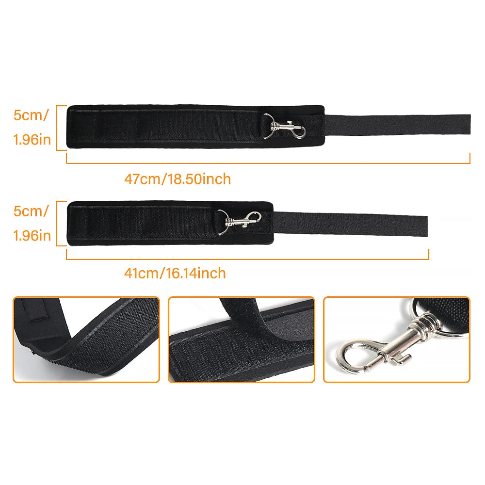 Bed Restraint Set Couple Sex Toys Bondage Handcuff Kit Adult Game Tool 18+ Erotic Tie Downs Arm Ankle BDSM Flirting Sextoy