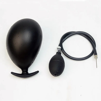 Pumped Inflatable BDSM Gag in Mouth Bondage,Silicone Vagina Butt Anal Plug/Dilator Large/ Training,Sex Toys For Couples