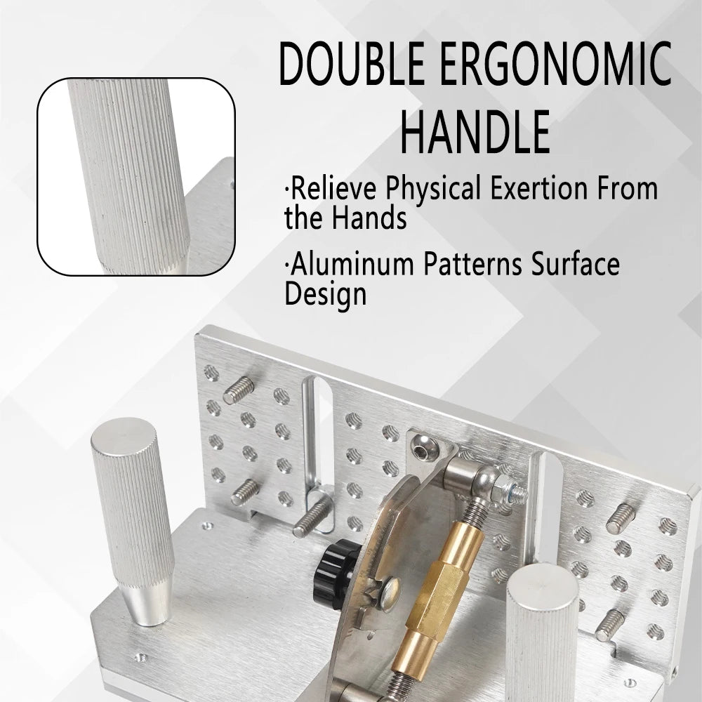 For Belt Sander Machine Knife Making Angle Grind Guide Belt Grinder Knife Jig,Belt Knife Sharpener Jig with Dual Press Plates