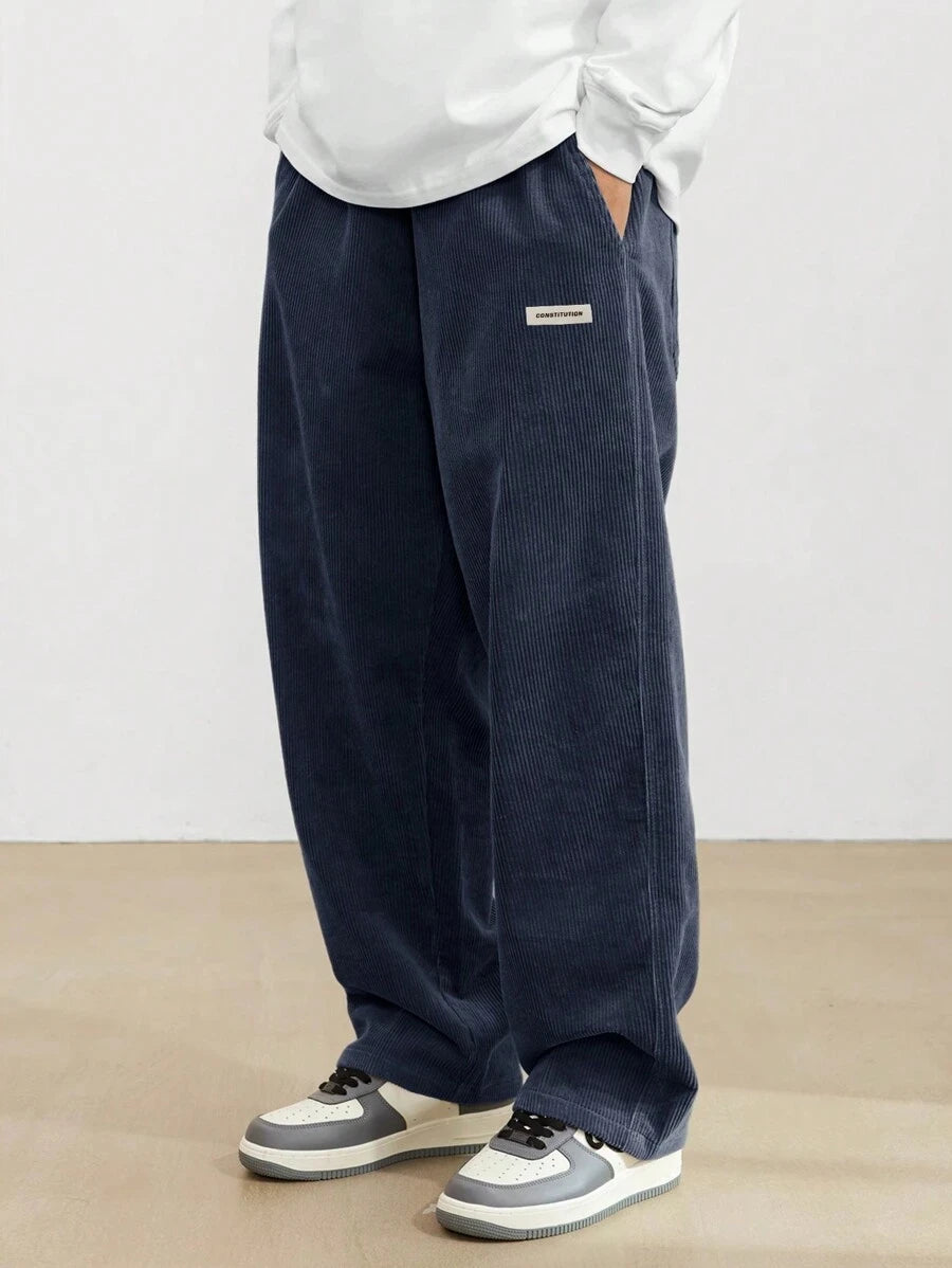 Men's Casual Pants Loose Pants Corduroy Breathable Loose Outdoor Pants Fashionable Design Jogging Pants 2026 New Casual Pants