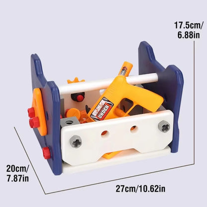 40/56/58Pcs Children's Play Repair Tool Set with Screwdrivers Play Screw Pretend Tools Kit Gift Plastic Construction