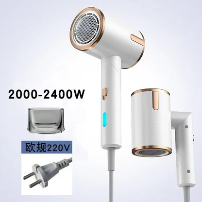 New Foldable Hair Dryer 2400W High Power 15 Second Quick Drying Hair Salon Home Cold and Hot Air Silent Hairdryer