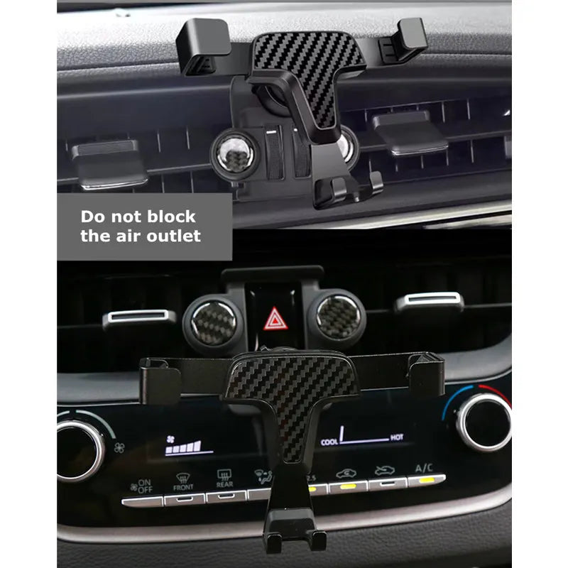 For Corolla E210 2019 2020 2021 Car Air Vent Mount Phone Holder for Mobile Phone Stable Cradle Smart Toyota  Stand Bracket
