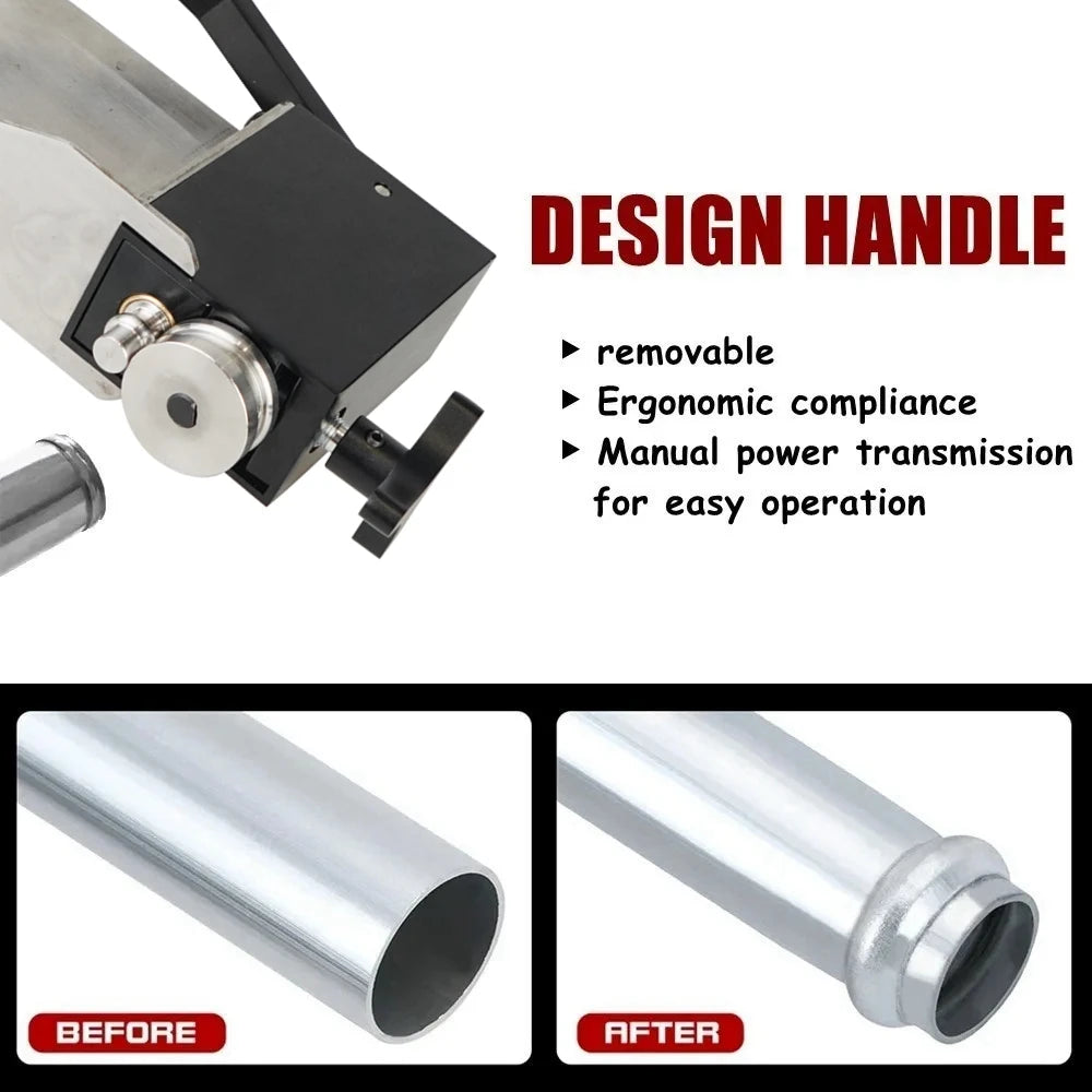 New Pipe Tubing Beader Tool Manual Bead Roller Tubes For 5/8" or Larger ID Tubing Intake and Intercooler Piping Crimping Tool