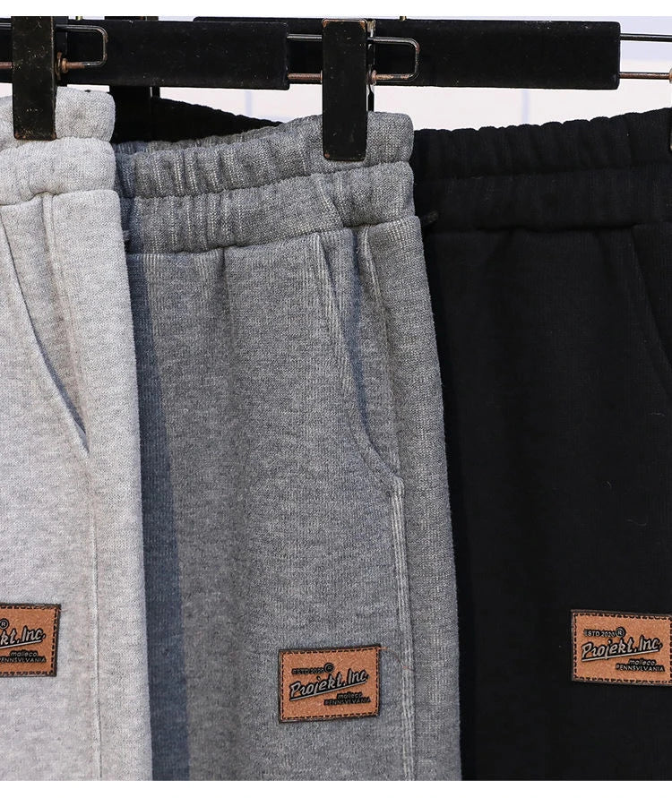 Thickened Fleece Cotton Harlan Pants Women's Casual Sports Sweatpants High Waist Elastic Bottom Leisure Trousers for All Seasons