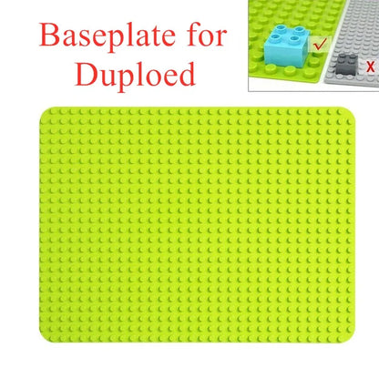 24*32 Dots Big Bricks Base Plate, Big Size Baseplate Building Blocks Floor Toys, DIY Wall Duploed Christmas Easter Gift Toy