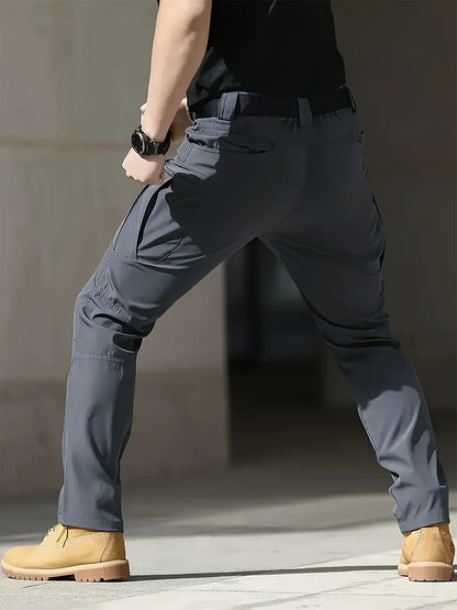 S-6XL Men's Tactical Cargo Pants Outdoor Casual Sports Pant Hiking Fishing Waterproof Multi-pocket Men Trousers for Work