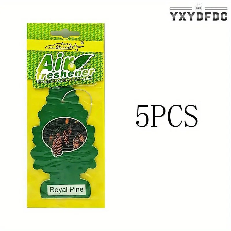 3-80pcs Christmas Tree Car Air Freshener Natural Aromatherapy Tea Paper Hanging Perfume Vanilla Auto Parts Interior