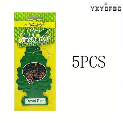 3-80pcs Christmas Tree Car Air Freshener Natural Aromatherapy Tea Paper Hanging Perfume Vanilla Auto Parts Interior