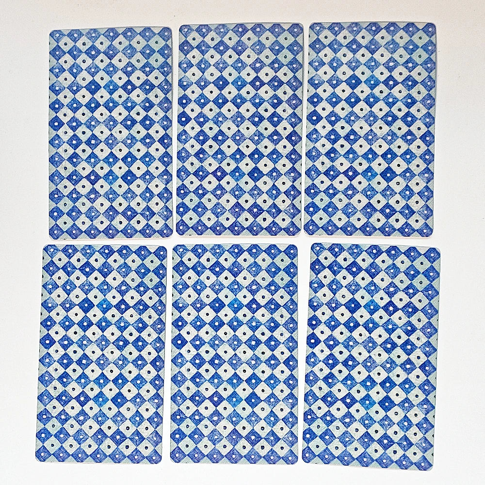 Rediscovered Classic Tarot Deck 78 Pcs Tarot Cards Drawn with Ball Pens Printed on 350GSM Double-embossed Cardstock 12*7cm