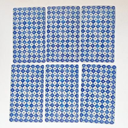 Rediscovered Classic Tarot Deck 78 Pcs Tarot Cards Drawn with Ball Pens Printed on 350GSM Double-embossed Cardstock 12*7cm