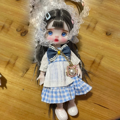 Original Bjd Diy Dress Up Doll 1/8 Joint Mobility Fashion Princess Doll 3d True Eye Girl.S Birthday Full Set Accessories Gift
