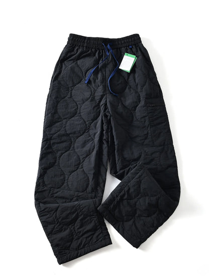 Water-Resistant Cotton Trousers for Men And Women Outdoor Sports Warm Straight Tube Nylon Fiber Youthful Vitality Long Pants