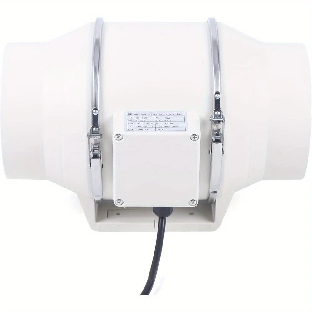 220V Quiet Copper Motor Ventilation Exhaust Blower High Efficiency Exhaust Inline Duct Fan Vents