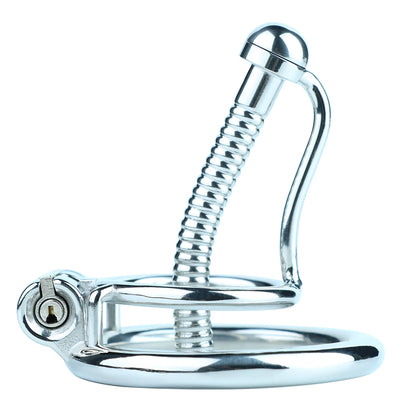 FRRK-238 Urethral Tube Piercing Metal Chastity Cage Lock Cock Device Adult Game 정조대 Male Penis Exercise Advanced Player Sex Toy