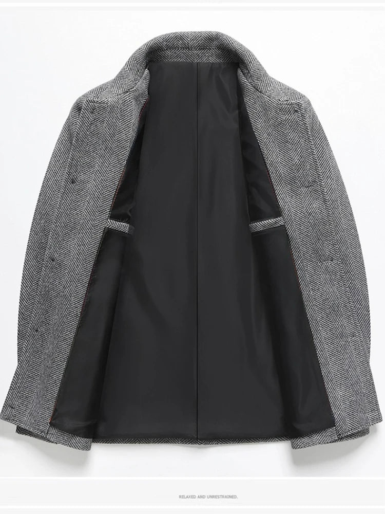 2026 Spring/Summer New Men's Jacket - Anti-wrinkle, Soft, Form-fitting Business Fashion Coat - Suitable for Daily Wearing