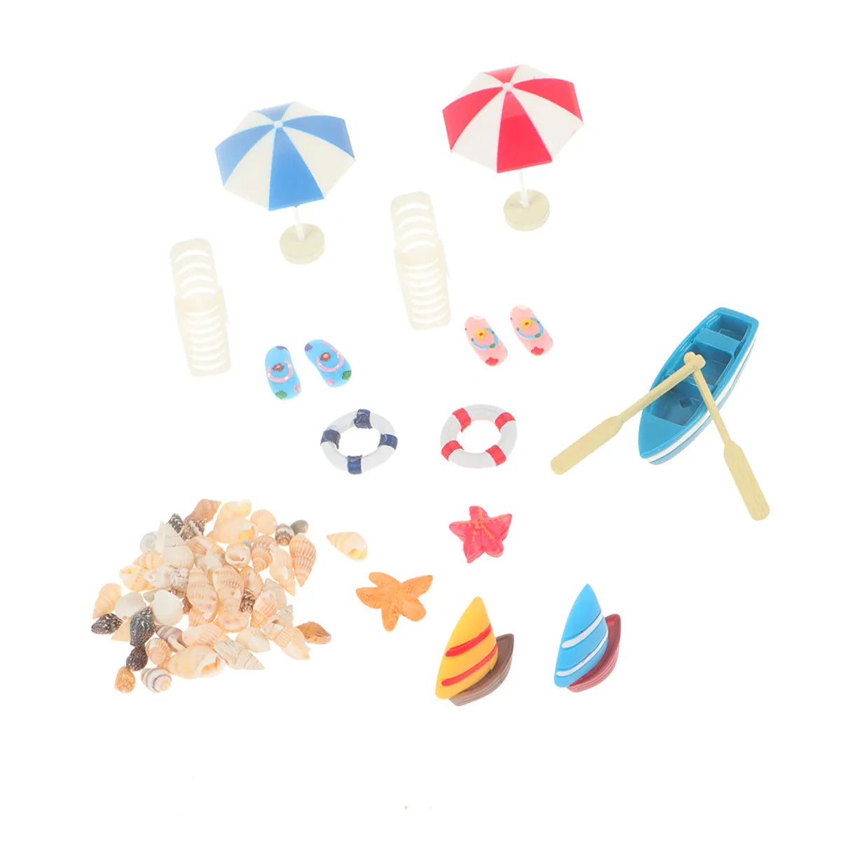 Mini Beach Chairs Ornaments Sandbox Accessories House Decoration Fairy Garden Ocean