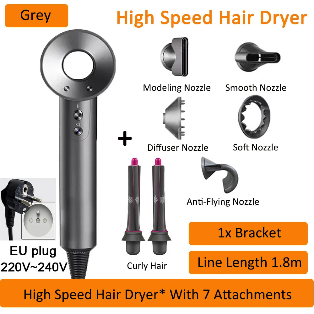 Professinal Negative Ion For Dyson Hair Dryer Hairdryer Leafless Constant Temperature High Speed Quick Dry Home Powerful Electri