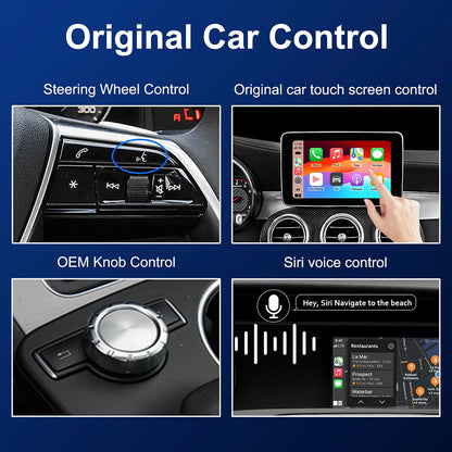 Wireless Carplay Decoder For Mercedes Benz A B C E CLA GLA GLK ML Sprinter NTG4.5 Becker Module Android Car Navigation