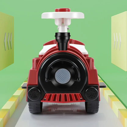 Ride on Toys for Kids Ride On Train with Lights & Music Retro Balance Bike Balance Car Toy Birthday Gift for Toddlers Boys Girls