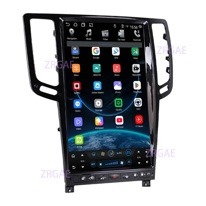 14.5” Android15 For Infiniti G4 G25 G35 G37 2006-2013 Tesla Style GPS Navigation Car Multimedia Video Player Carplay Auto BT 4G