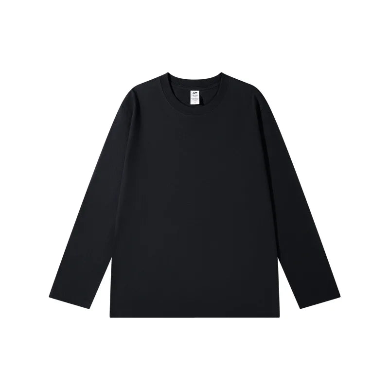 Spring Summer Tops T-shirt Women Solid Cotton Long Sleeve Bottoming Shirt Casual Korean Top Tees Harajuku Loose Basic Tshirt