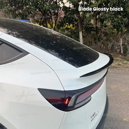 Matte Black  Rear Trunk Spoiler for Tesla Model Y Juniper 2025 - Easy Install Carbon Fiber Trim Blade Wing Body Kit Auto Tuning