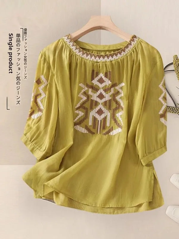 Fashionable Retro Linen Top And Pants Set for Women High End Cotton Linen Ensemble Summer 2026 Elegant Two Piece Suit