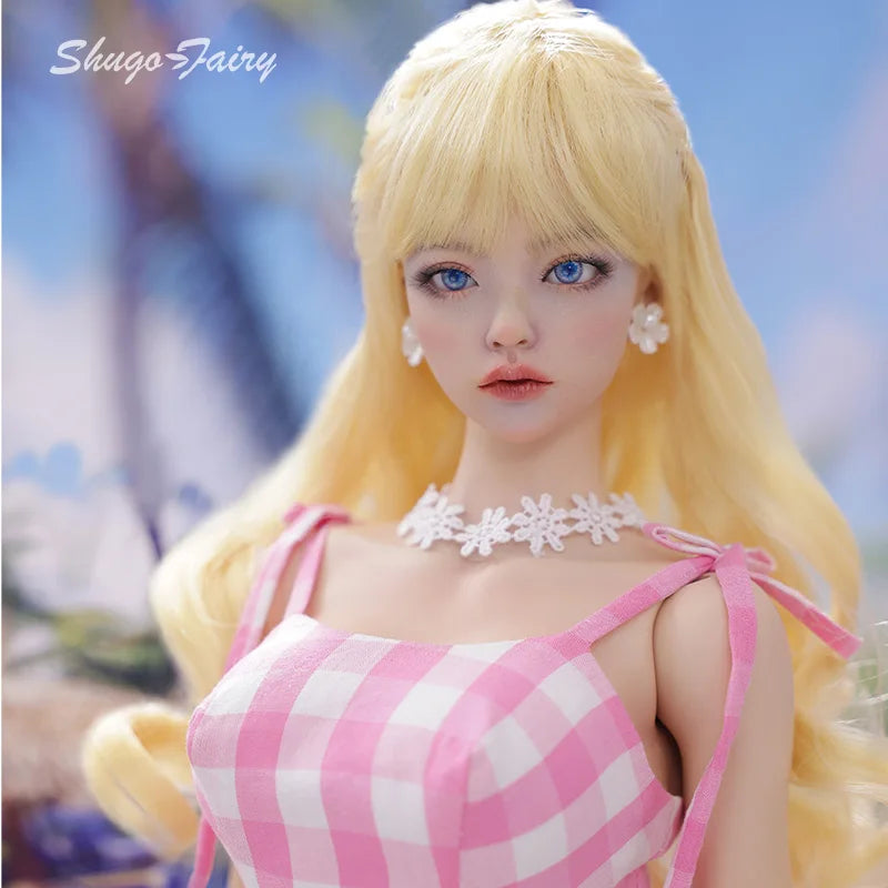 Shuga Fairy Mari 1/3 BJD Dolls A Pink Summer Beach Doll with a Y Heart Forever — You'll Love It! Ball Jointed Doll Toy