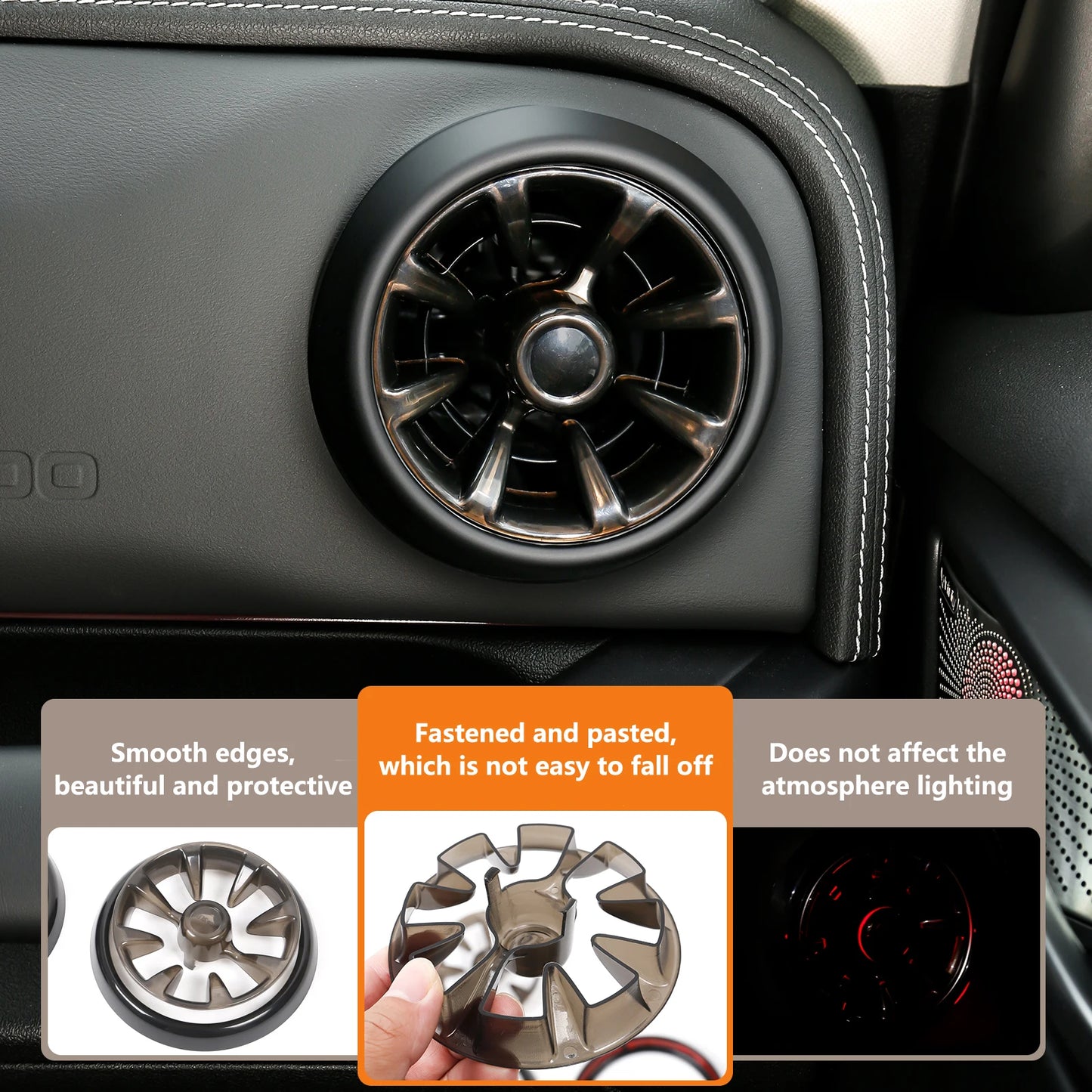 For GWM Tank 300 2021-2025 Interior Air Conditioner Vent Cover Sun Visor Light Shield Decoration Modification Cover Accessories
