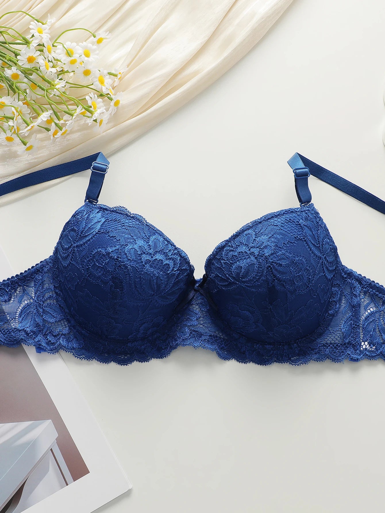 2-piece set of colorful lace combination for gathering and lifting daily bras lingerie set for women sexy  Lingerie 2 sets A2155