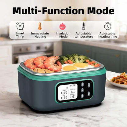 10000mAh 100W Portable Electric Lunch Box, Automatic Heating for Adults, BPA-Free, Keep Meals Warm Anywhere