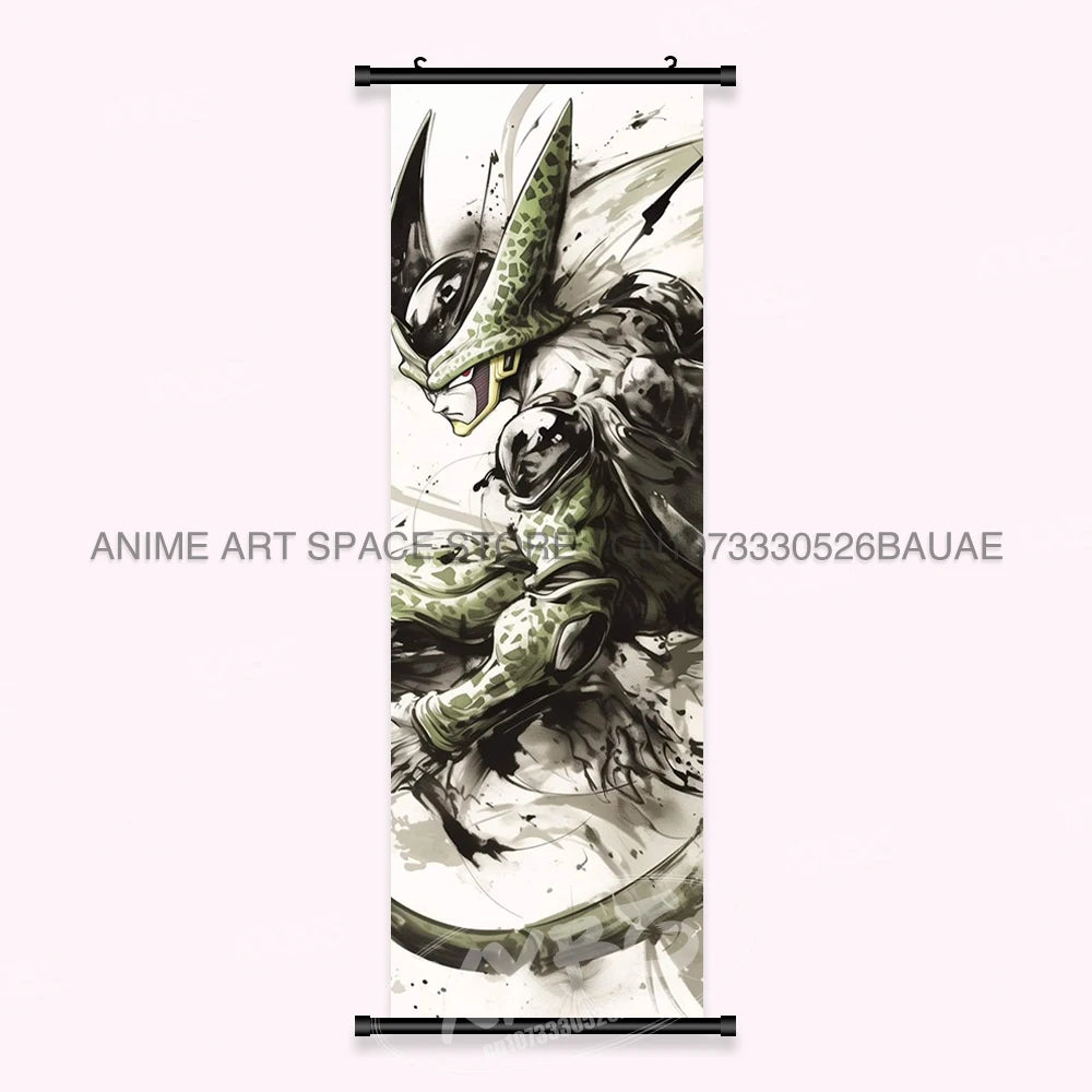 Dragon Ball Anime Wall Artwork Canvas Mural Scrolls Pictures Anime Character Son Goku Hanging Painting Poster Home Decoration