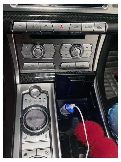 For Jaguar XF 2012-2015 Aluminum Alloy Car Central Control Gear Shift Panel Buttons Covers Stickers Trim Interior Accessories