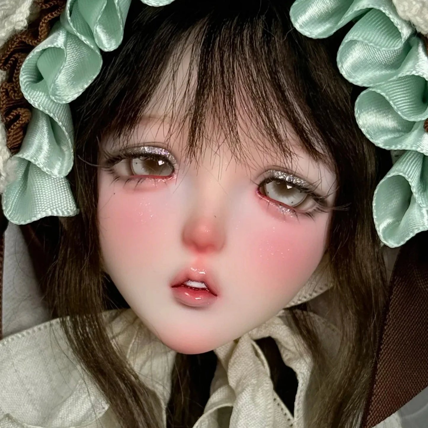 1/4 BJD Doll AP - Pre-order Soft Fairy Face with Open Mouth Busty Lip Resin Art Doll for Collector Gift