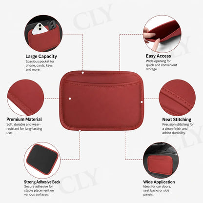 Paste Arbitrarily Car Organizer Mesh Bag Car Storage Pocket Organizer Bag Seat Back Side Door Stowing Tidying Box For Phone Key