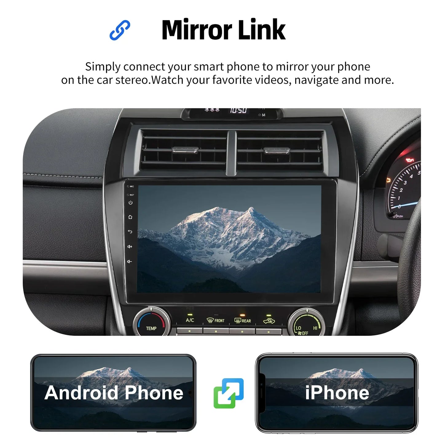 10.1" Android15 JBL For Toyota Camry 7 XV 50 55 2012 2013 2014-2015 2016 2017 Multimedia Carplay Car Player GPS Navigation Radio