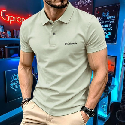 100% pure cotton 2026high-end brand men's short sleeve polo shirt summer fashion luxury logo embroidered golf top casual T-shirt