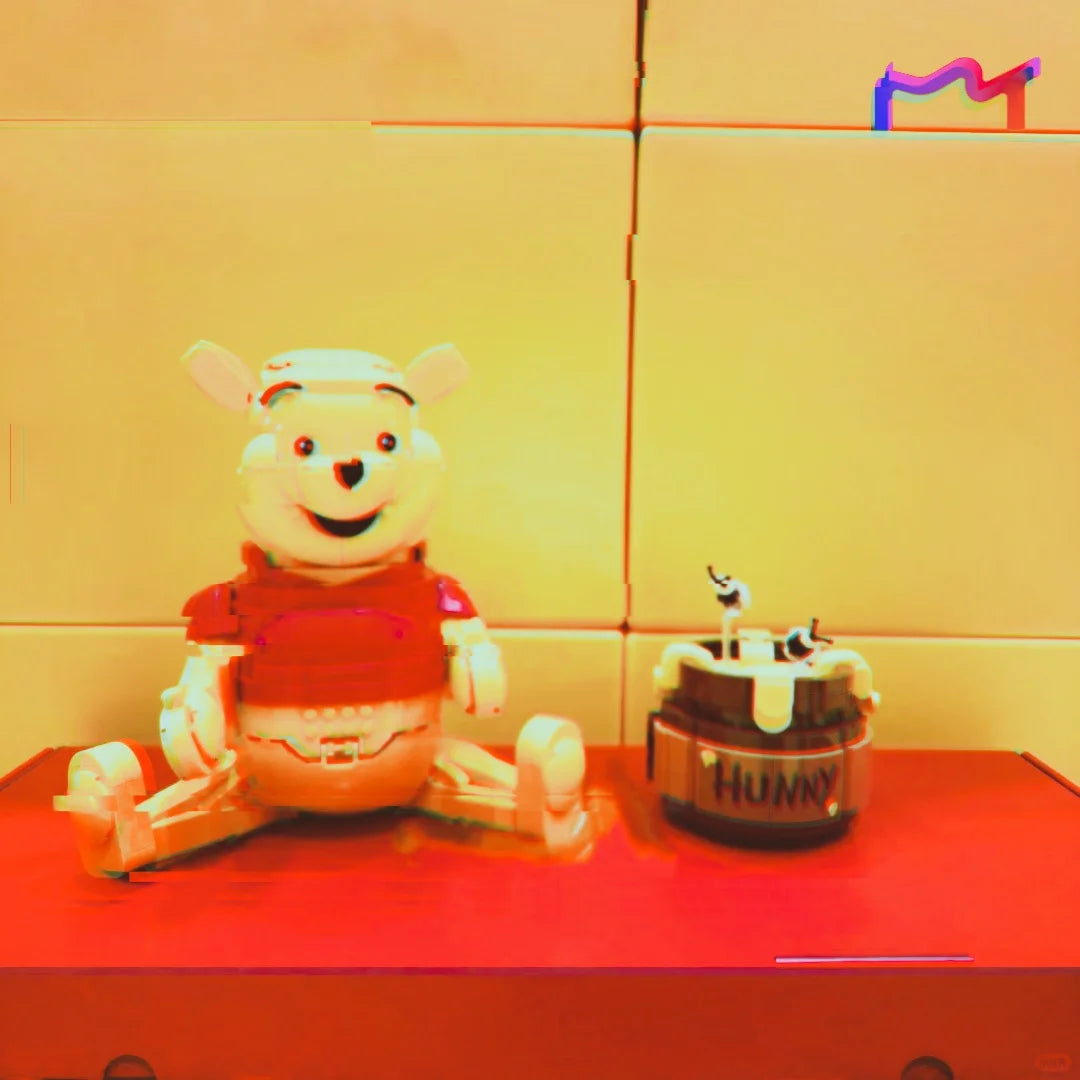 Compatible 1399pcs Model Birthday Movie Bear Bricks Building Blocks 100 YEARS Nostalgic Cartoon Classic Home Decor Adults Gifts