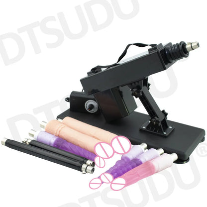 Female Sex Machine with Dildo and Masturbation Cup, Hands-Free G-Spot Clitoral Stimulation, Adult Sex Machine