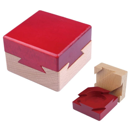 Puzzle Box Mini 3D Brain Teaser Wooden Secret Compartment Lock Box Brain Puzzle Toy for Child and Adults