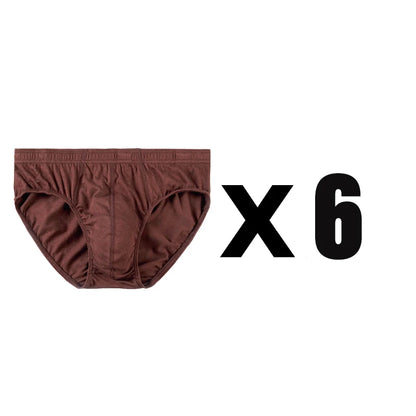 6 Pcs/Lot Men's 100% Cotton Panties Breathable Briefs Comfortable Male Underwear Lingerie Underpants Plue Size Xl -5Xl