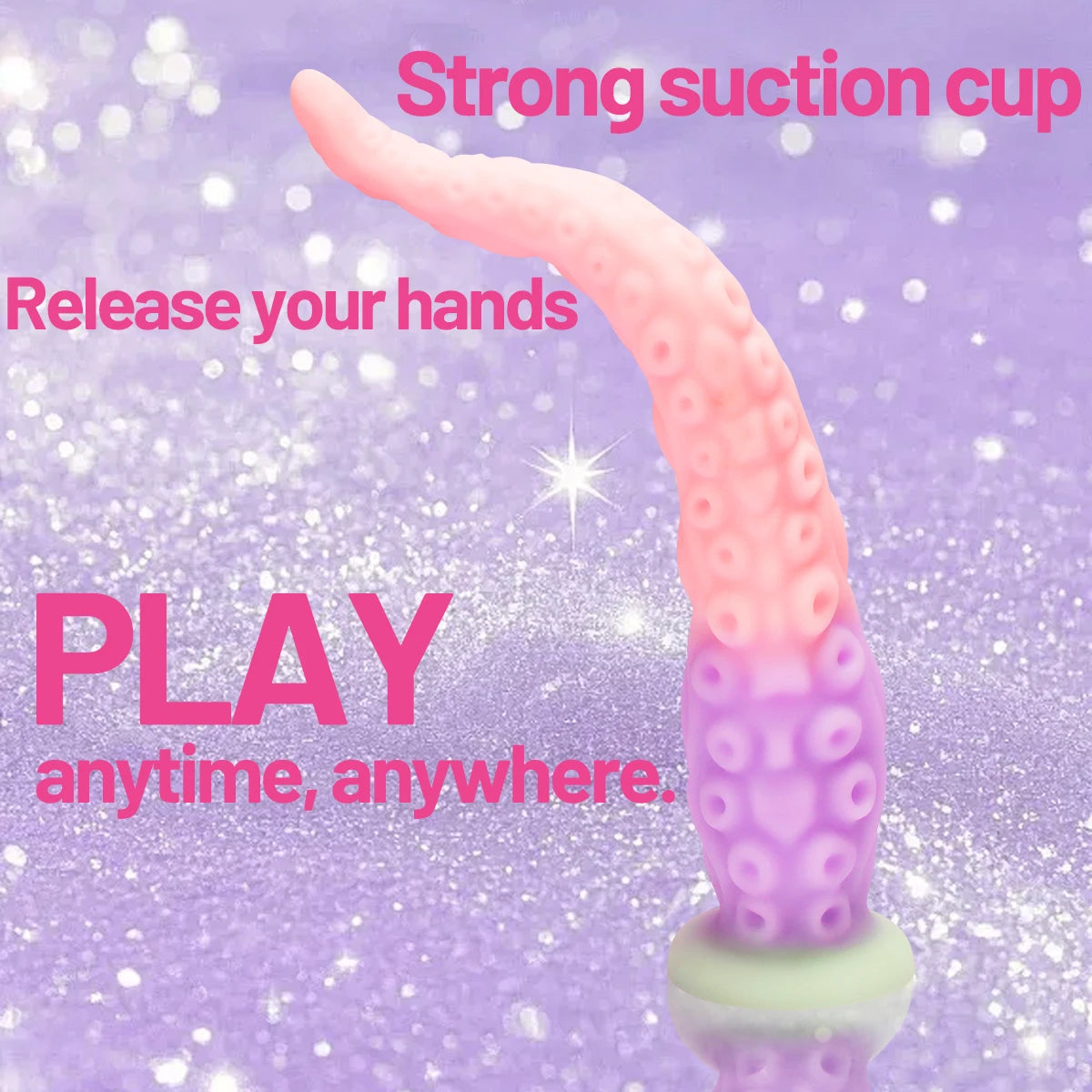 Liquid Silicone Long Anal Plug Octopus Tentacles Adult Sex Toy Clitoris Anus Stimulation Powerful Suction Cups To Free up Hands.